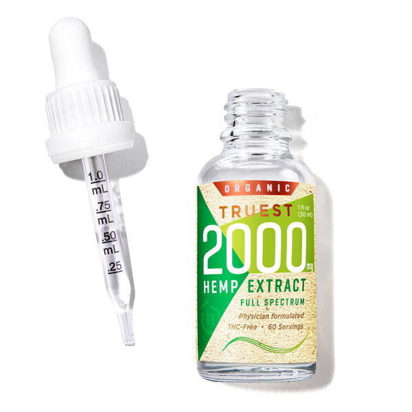 CBD Oil - 2000 mg Broad Spectrum Hemp CBD Tincture (THC-FREE)